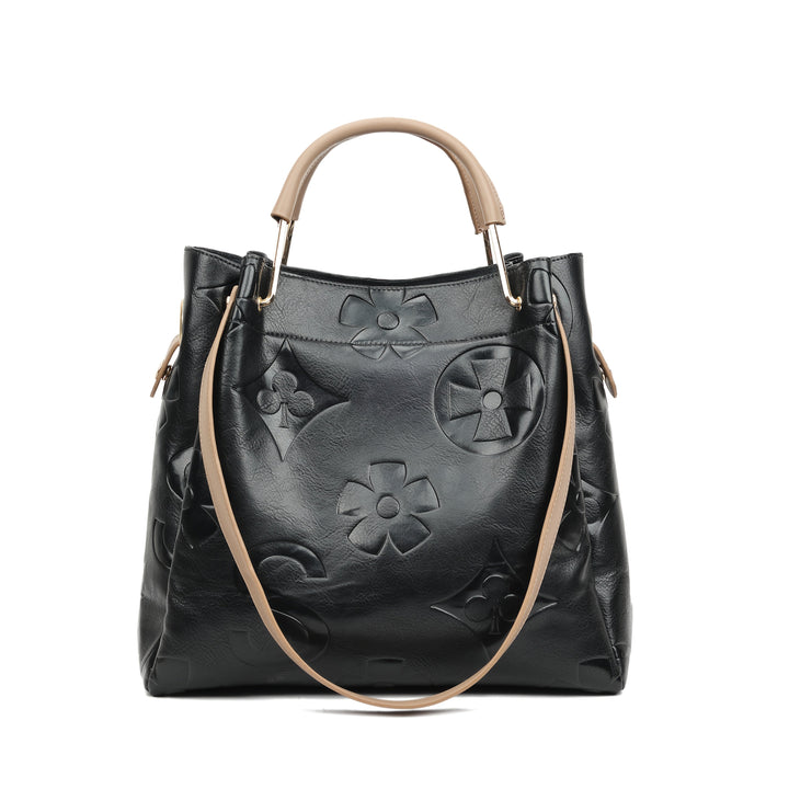 Luna | Floral Embossed Handbag