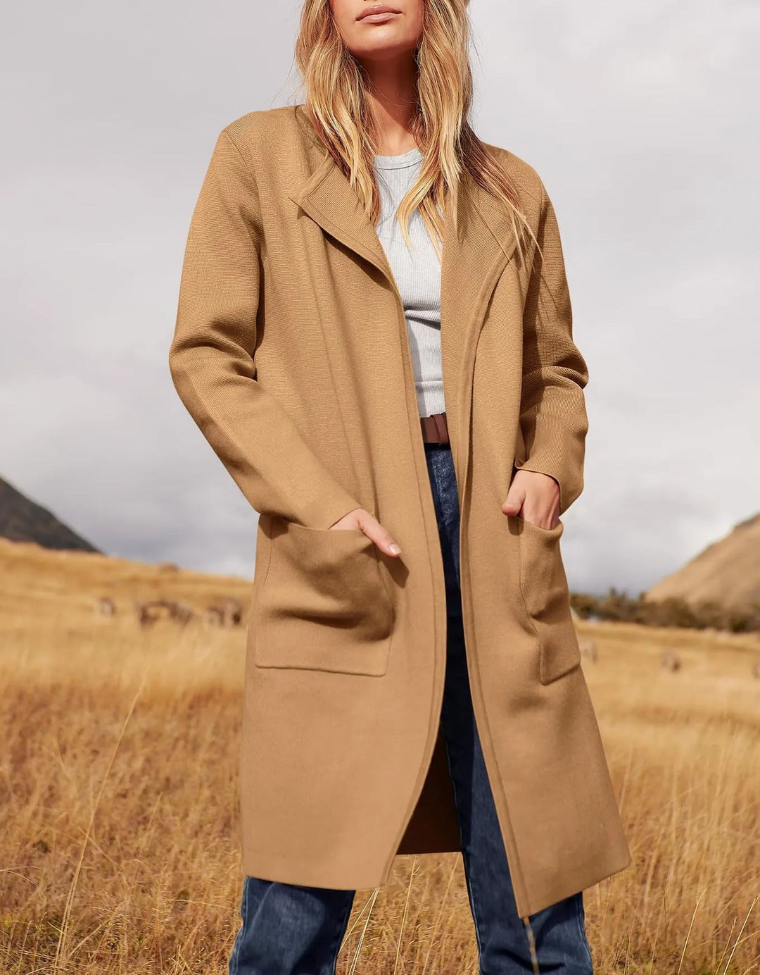 Women's Open Front Knit Cardigan