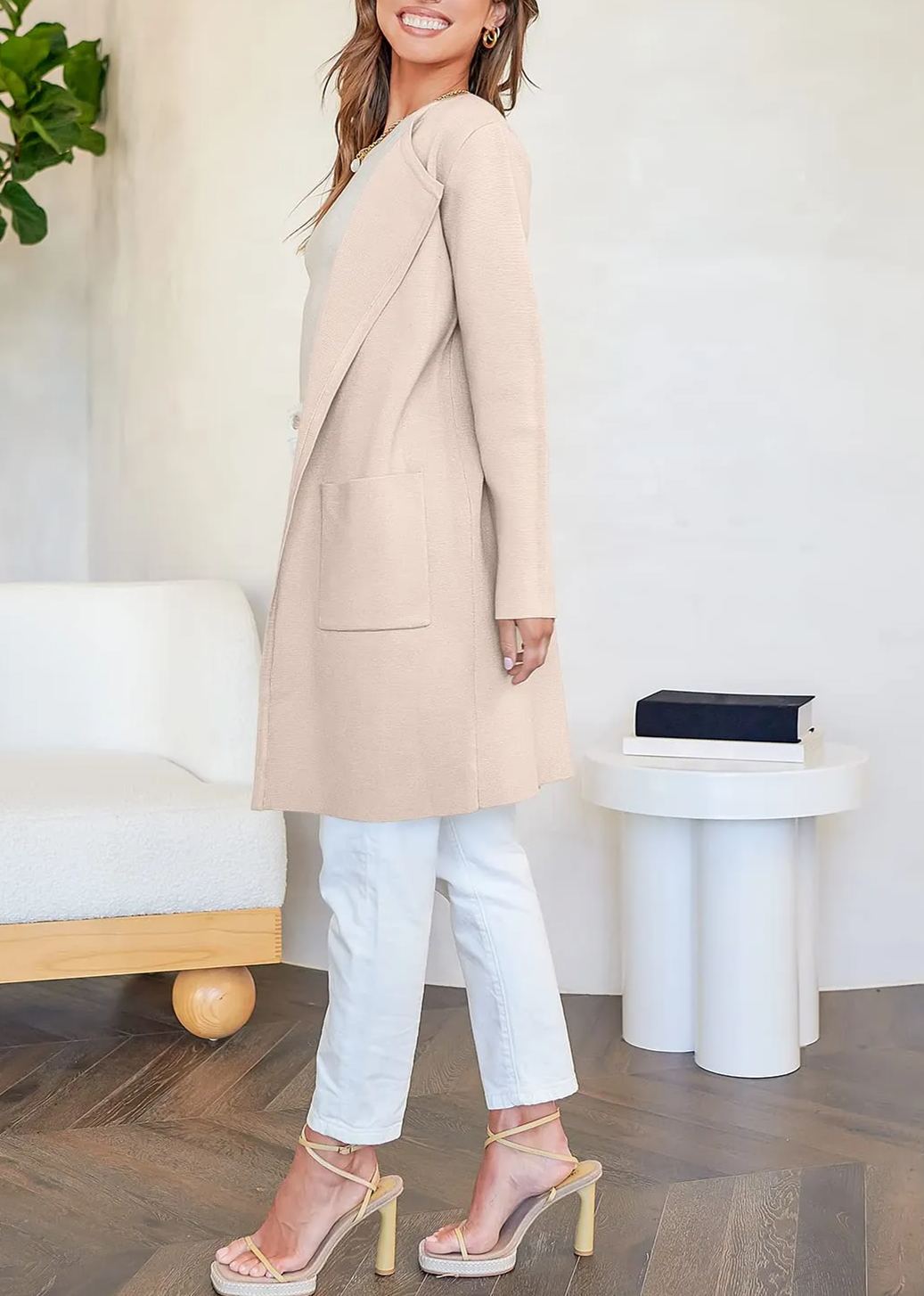 Women's Open Front Knit Cardigan