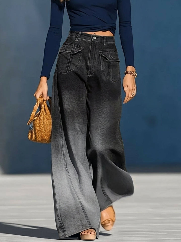 Women's Casual Washed Cotton Denim Jeans
